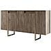 Luxor - Credenza Design Legno E Oro 160 Cm - 4 Ante - Foto miniatura 3