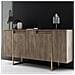 Luxor - Credenza Design Legno E Oro 160 Cm - 4 Ante - Foto miniatura 7