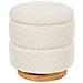 Pouf Contenitore Ogden Bouclé Bianco - Foto miniatura 2