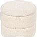 Pouf Contenitore Ogden Bouclé Bianco - Foto miniatura 4