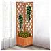 Fioriera Angolare Traliccio Esterno Porta Fiori E Rampicanti Angolo 40x40x145cm - Foto miniatura 4