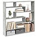 Mensola A Cubo Da Parete 7 Scomparti Truciolato Grigio Cemento - Foto miniatura 1