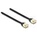 Cavo retrattile RJ45 Cat. 6A STP 1,5 m nero / giallo - Foto miniatura 2