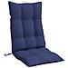 Cuscini Sedia Con Schienale Alto 4 Pz Blu Marino Tessuto Oxford - Foto miniatura 4