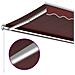 Lusso Casadino -  Tenda Da Sole Retrattile Manuale Con Led Bordò 400x300 Cm - Foto miniatura 7