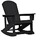 Sedia a dondolo Adirondack Nera 73.5x92x90 cm HDPE - Foto miniatura 1