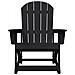 Sedia a dondolo Adirondack Nera 73.5x92x90 cm HDPE - Foto miniatura 4