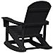 Sedia a dondolo Adirondack Nera 73.5x92x90 cm HDPE - Foto miniatura 6