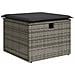 Set Divano da Giardino 5 pz con Cuscini Grigio in Polyrattan - Foto miniatura 5