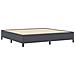 Letto  Grigio Scuro 200x200 cm Tessuto a Coste - Foto miniatura 3