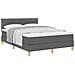 Letto con Box Spring e Materasso Grigio Scuro 140x200 cm Tessuto - Foto miniatura 1