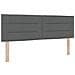 Letto con Box Spring e Materasso Grigio Scuro 140x200 cm Tessuto - Foto miniatura 7