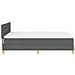 Letto con Box Spring e Materasso Grigio Scuro 140x200 cm Tessuto - Foto miniatura 9