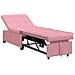 Divano Letto Rosa 67 x 194 x 38 cm Velluto - Foto miniatura 1