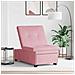Divano Letto Rosa 67 x 194 x 38 cm Velluto - Foto miniatura 3