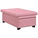 Divano Letto Rosa 67 x 194 x 38 cm Velluto - Foto miniatura 4
