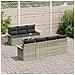 Set Divano da Giardino 8 pcs Grigio chiaro e grigio scuro - Foto miniatura 3