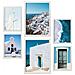 Set Di 6 Stampe Grecia Immagini Stampe Artistiche Da Parete Decorazione Poster Design D'interni Nella Galleria D'arte A3 & A4 Cornice Bianca - Foto miniatura 1