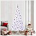 Albero di Natale artificiale Bianco 210 cm PVC e Acciaio - Foto miniatura 2