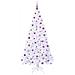 Albero di Natale artificiale Bianco 210 cm PVC e Acciaio - Foto miniatura 3