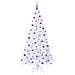 Albero di Natale artificiale Bianco 210 cm PVC e Acciaio - Foto miniatura 4