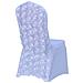 Elegante Coprisedia Con Rose - Spandex, Elastico, Per Matrimoni, Banchetti Ed Eventi White - Foto miniatura 1