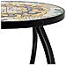 Set Di 3 Supporti, Mosaico Giallo E Ferro Battuto, 33x33x37h-28x28x33h - Foto miniatura 6