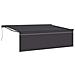 Tenda Retrattile Antracite 450 × 350 cm Poliestere e Alluminio - Foto miniatura 1
