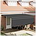Tenda Retrattile Antracite 450 × 350 cm Poliestere e Alluminio - Foto miniatura 2