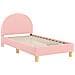 Struttura letto bambini con testata Rosa 80 x 160 cm - Foto miniatura 1
