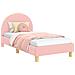 Struttura letto bambini con testata Rosa 80 x 160 cm - Foto miniatura 3