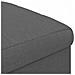 Pouf contenitore Grigio scuro 40 x 40 x 45 cm Tessuto - Foto miniatura 7
