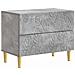 Comodino Grigio Cemento 62 x 34,5 x 48 cm Legno ingegnerizzato - Foto miniatura 1