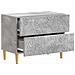 Comodino Grigio Cemento 62 x 34,5 x 48 cm Legno ingegnerizzato - Foto miniatura 2