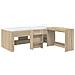Letto alto per bambini con scrivania 2 pz Rovere Sonoma - Foto miniatura 1