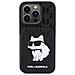 Custodia Iphone 15 Pro Max Karl Lagerfeld Saffiano Con Slot Per Carte E Monogramma Choupette - Nera - Foto miniatura 5