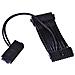 24pin 2-way Psu Starting Cable (2x24pin To 1x24pin) - Individual Sleeving - Black - Foto miniatura 1