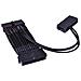 24pin 2-way Psu Starting Cable (2x24pin To 1x24pin) - Individual Sleeving - Black - Foto miniatura 2