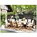 Set Da Giardino In Legno 8 Posti Con Cuscini Beige Maui - Foto miniatura 21