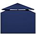 Copertura Superiore Per Gazebo A 2 Strati 310 G / m² 4x3 M Blu - Foto miniatura 5