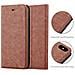 Custodia Compatibile Con Apple Iphone X / Xs In Marrone Cappuccino - Coperchio Protettiva Con Chiusura Magnetica, Funzione Stand E Tasca Per Le Carte - Foto miniatura 3