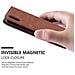 Custodia Compatibile Con Apple Iphone X / Xs In Marrone Cappuccino - Coperchio Protettiva Con Chiusura Magnetica, Funzione Stand E Tasca Per Le Carte - Foto miniatura 10