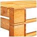 Panca Da Giardino Con Pallet In Legno Marrone Miele - Foto miniatura 4