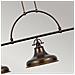 Quoizel Qz / emery3p Pn - Lampadario Da Soffitto Per Penisola, In Bronzo, Con 3 Lampadine, 33 X 135,9 X 55,9 Cm - Foto miniatura 5