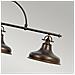Quoizel Qz / emery3p Pn - Lampadario Da Soffitto Per Penisola, In Bronzo, Con 3 Lampadine, 33 X 135,9 X 55,9 Cm - Foto miniatura 6