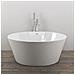 Vasca Da Bagno Free Standing Tonda Acrilico Bianco Lucido Cm Ø 145 X H 58 Cm - Foto miniatura 3