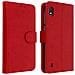 Custodia Galaxy A10 Portacarte Funzione Supporto Cover Silicone - Rosso - Foto miniatura 1
