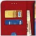 Custodia Galaxy A10 Portacarte Funzione Supporto Cover Silicone - Rosso - Foto miniatura 3