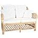 Divano a 2 Posti in Rattan 125 x 80 x 90 cm - Foto miniatura 1