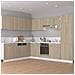 Mobile per Frigo Rovere Sonoma 60x57x207 cm Legno Multistrato - Foto miniatura 3